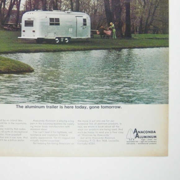 Anaconda Aluminum Trailer Advertisement Camping Vehicle 1960s Vintage Print Ad - Picture 2 of 2